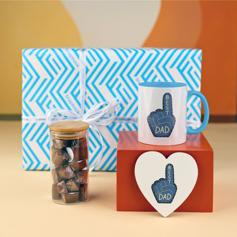 Mug, Coaster & Chocolate Set