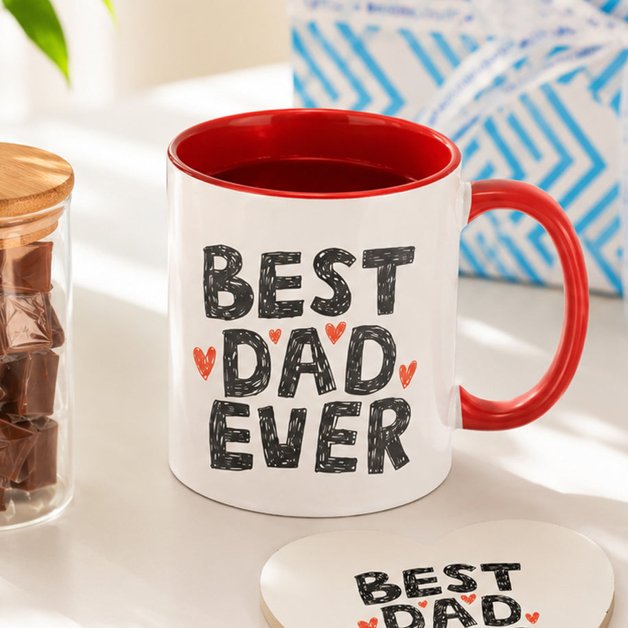 Mug, Coaster & Chocolate Set