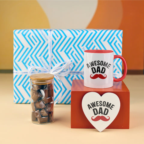 Mug, Coaster & Chocolate Set
