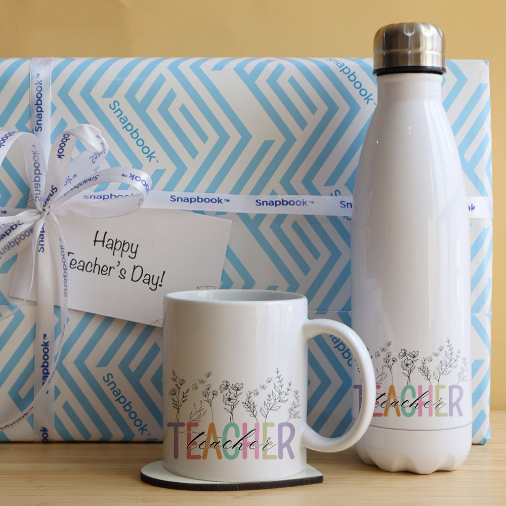 Steel Bottle, Mug & Coaster