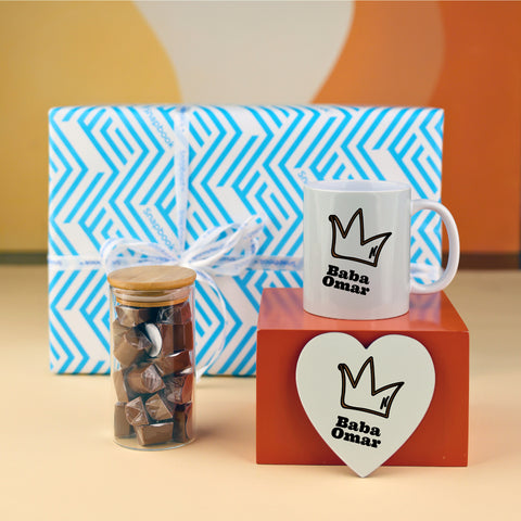 Mug, Coaster & Chocolate Set