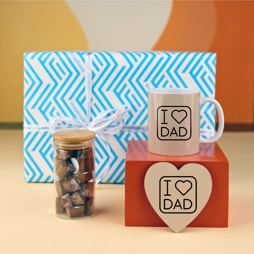 Mug, Coaster & Chocolate Set