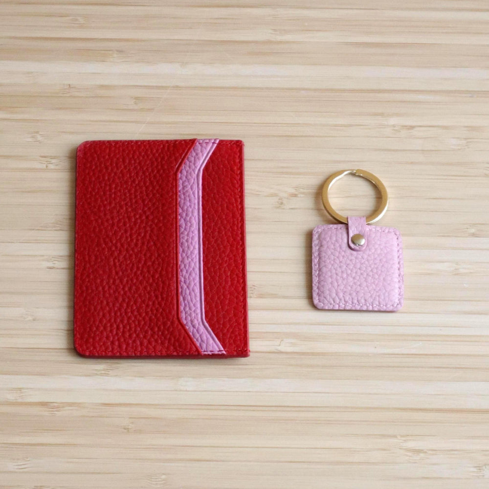 Leather Cardholder & Keychain