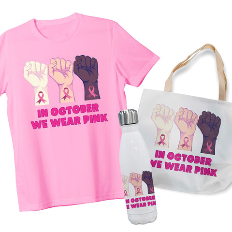 Pink T-Shirt, Tote Bag & Steel Bottle