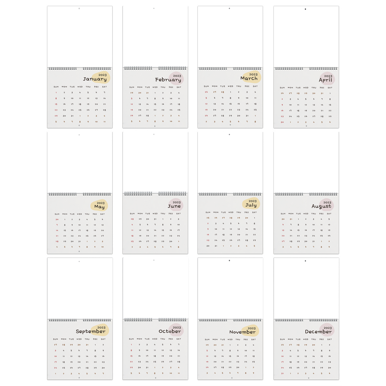 2023 Desk Calendar