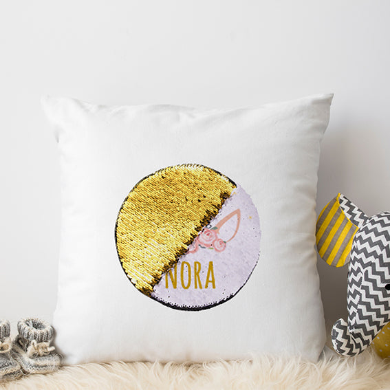 Pillow with Reversible Sequin